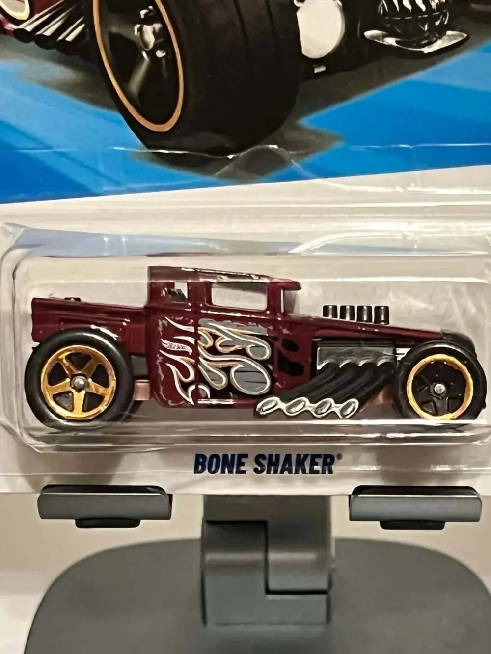 💥Hot Wheels Bone Shaker HW Fan Driven 139/250 Maroon Diecast Car